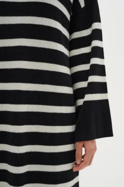 SlenaIW Strikkjole, Black, XS