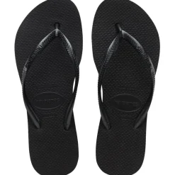 Slim Flatform Sandaler, Black, 39/40