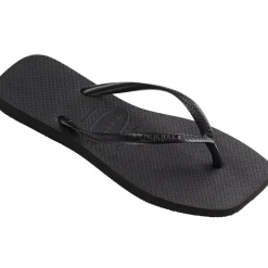 Slim Square Sandaler, Black, 37/38