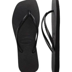 Slim Square Sandaler, Black, 37/38