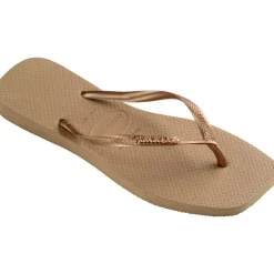 Slim Square Sandaler, Rose Gold/Rose Gold, 35/36