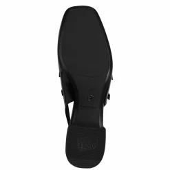 Slingback Pumps, Black Patent, 38