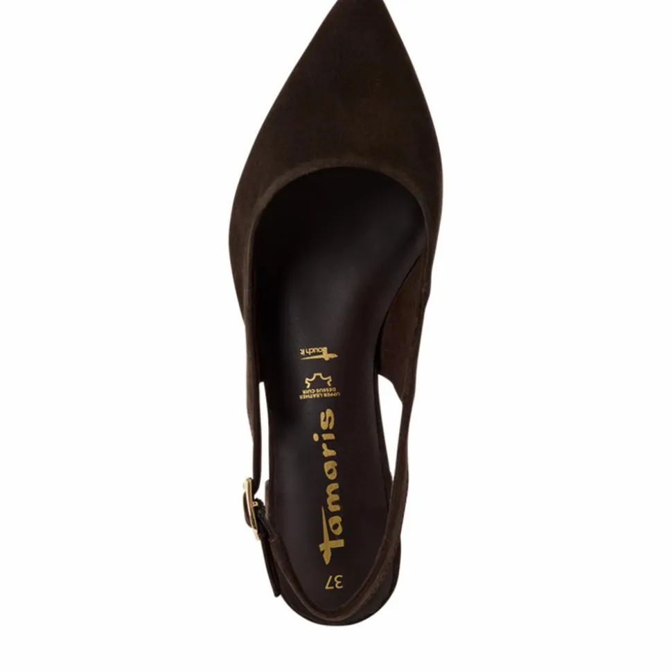Slingback Pumps, Mocca, 42
