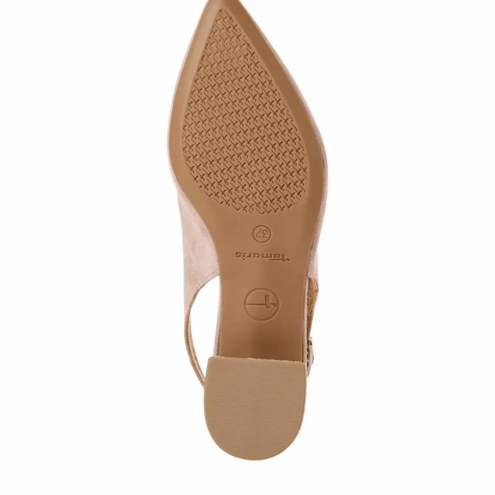 Slingback Pumps, Taupe, 41
