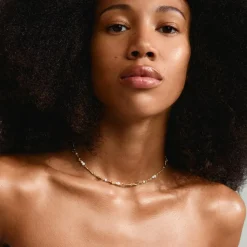 Sloan Halskæde, Gold Plated, 38+12 cm