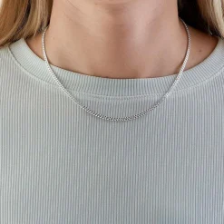Small Panzer Choker, Silver, 42 cm