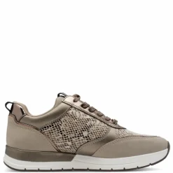 Sneakers, Taupe/Snake, 38
