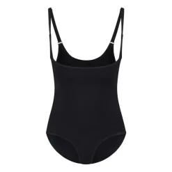 Soft Touch Seamless Open Bust Bodysuit, Black, XXL