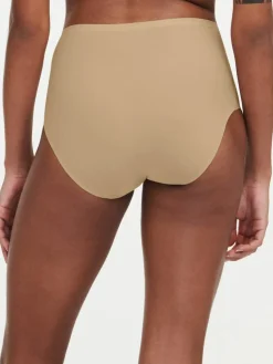 Softstretch Højtaljede Trusser, Nude