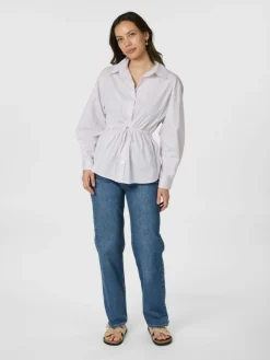 Solei Small Stripe Skjorte, Light Pink, 38