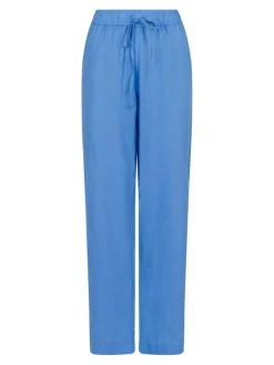 Sonar Linen Bukser, Dusty Blue, 40