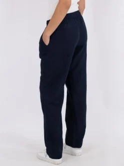 Sonar Linen Bukser, Navy, 36