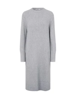 Sondra-M Strikkjole, Light Grey Melange, XS/S