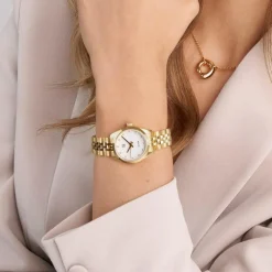 Sophia SJ-W1038-CZ-YG Dameur, Gold Plated, 28 mm