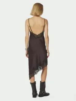 Sorelle Lace Kjole, Dark Brown, 40