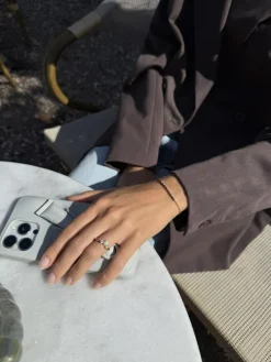 Stardust Flow Ring, Gold Plated, 54