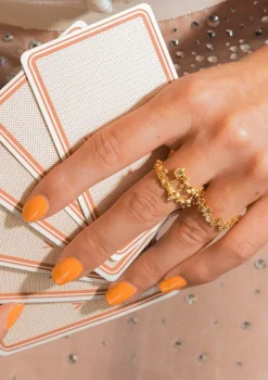 Starlit Ring, Gold Plated, 54