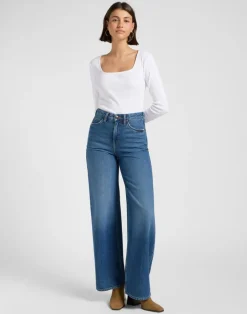 Stella Wide Leg Jeans, Ink Pool, W26/L33