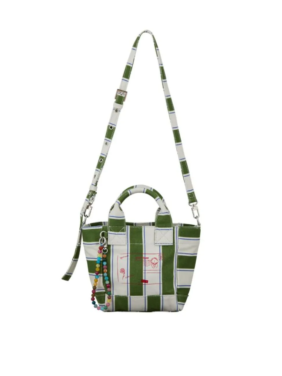 Stripie Canvas Gabby Crossbody, Banana Palm Green