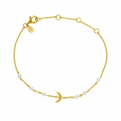 Summer Moon Armbånd, Gold Plated, 19,5 cm
