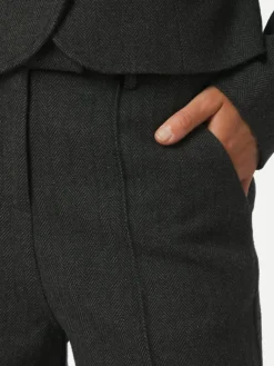 Sury Herringbone Bukser, Antracit, 36