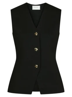 Sway Smooth Knit Vest, Black, 38