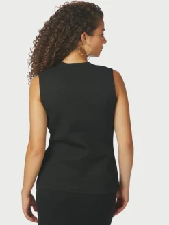 Sway Smooth Knit Vest, Black, 38