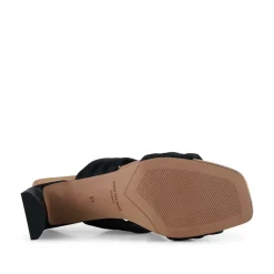 Sylvi Højhælede Sandaler, Black Satin, 37