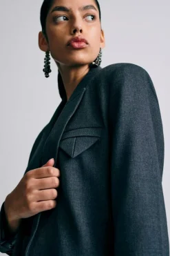 Tailor Blazer, Med. Grey Melange, XL