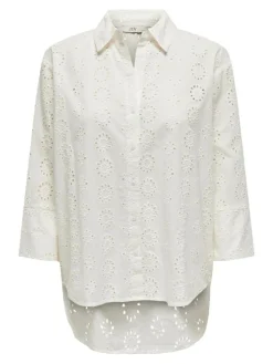 Tallie Skjorte, Cloud Dancer/Broderie Anglaise, L