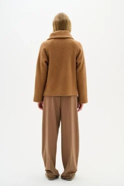 TanayIW Kort Frakke, Tobacco Brown, 36