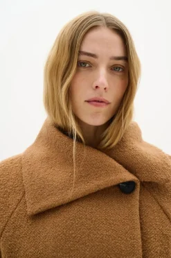 TanayIW Kort Frakke, Tobacco Brown, 36