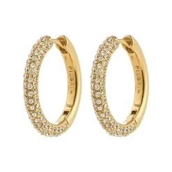 Tatum Hoops, Gold Plated, Large