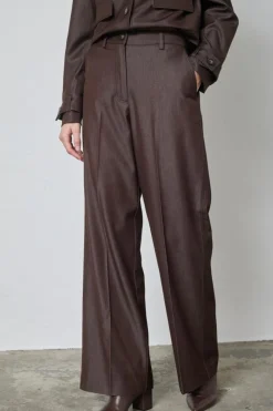 TerryCC Denim Bukser, Dark Brown, L