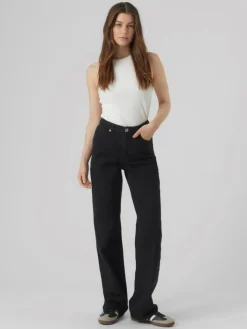 Tessa High Rise Jeans, Black, W27/L32