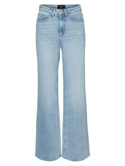 Tessa Højtaljede Jeans, Light Blue Denim, W32/L34