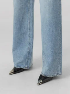 Tessa Højtaljede Jeans, Light Blue Denim, W32/L34