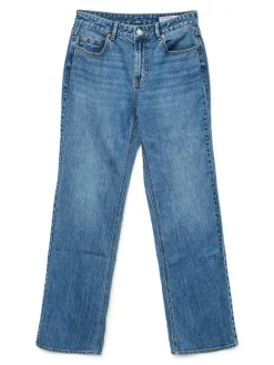 Tessa Højtaljede Jeans, Medium Blue Denim, W27/L32