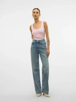 Tessa Wide Jeans, Light Blue Denim, W30/L32