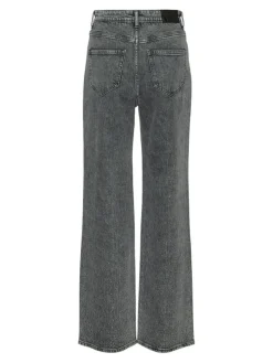 Tessa Wide Studs Jeans, Light Grey Denim, W33/L32