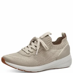 Textile Sneakers, Ivory Metallic, 37