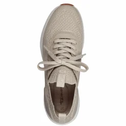Textile Sneakers, Ivory Metallic, 37