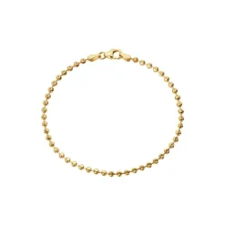 Textured Dots Armbånd, Gold Plated, 17 cm