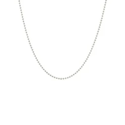 Textured Dots Halskæde, Silver, 45 cm