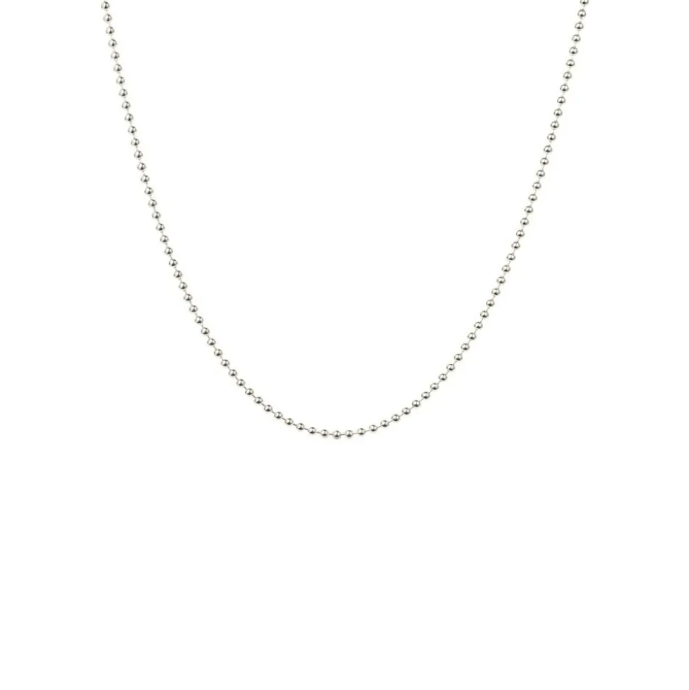 Textured Dots Halskæde, Silver, 45 cm