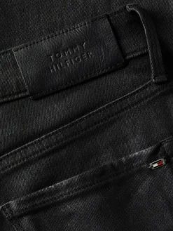 TH Flex Como Skinny Jeans, Black Coated, W31/L32