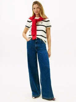 TH Script Reg T-shirt, Calico/Black Stp, L