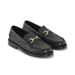 The Amelia Loafers, Black Leather, 39