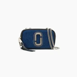 The Denim Chain Snapshot Crossbody, Dark Wash