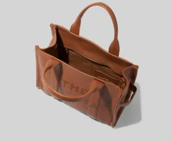 The Leather Medium Tote Bag, Argan Oil